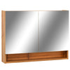 LED kylpyhuoneen peilikaappi tammi 80x15x60 cm MDF