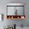 LED kylpyhuoneen peilikaappi tammi 80x15x60 cm MDF