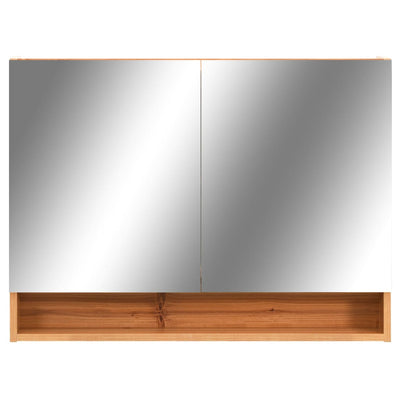 LED kylpyhuoneen peilikaappi tammi 80x15x60 cm MDF