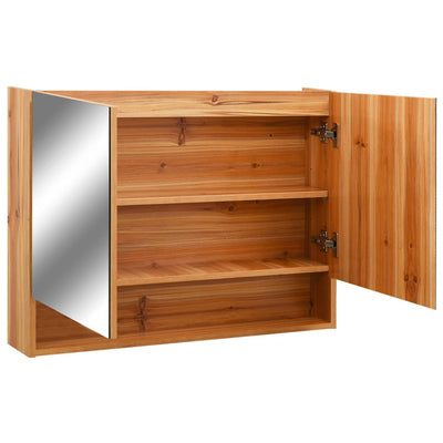 LED kylpyhuoneen peilikaappi tammi 80x15x60 cm MDF