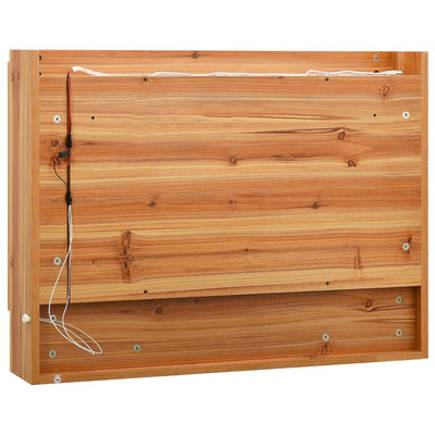 LED kylpyhuoneen peilikaappi tammi 80x15x60 cm MDF