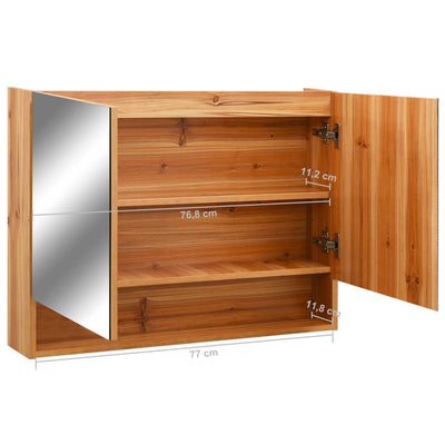 LED kylpyhuoneen peilikaappi tammi 80x15x60 cm MDF