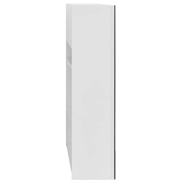 Kylpyhuoneen peilikaappi valkoinen 80x15x60 cm MDF