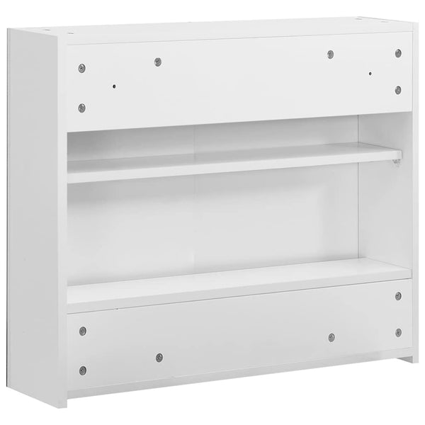 Kylpyhuoneen peilikaappi valkoinen 80x15x60 cm MDF