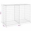 Gabion-kivikori kansilla galvanoitu teräs 150x60x100 cm
