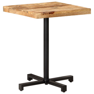 Bistropöytä neliö 60x60x75 cm karkea mangopuu
