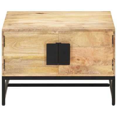 Sohvapöytä 67x67x45 cm täysi mangopuu