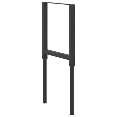 Musta säädettävät työpöydän rungot Vanuta 55x(69-95,5)cm (2kpl metalli)