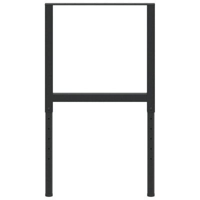 Musta säädettävät työpöydän rungot Vanuta 55x(69-95,5)cm (2kpl metalli)