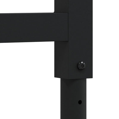 Musta säädettävät työpöydän rungot Vanuta 55x(69-95,5)cm (2kpl metalli)