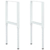 Harmaa säädettävät työpöydän rungot Vanuta 55x(69-95,5)cm (2kpl metalli)