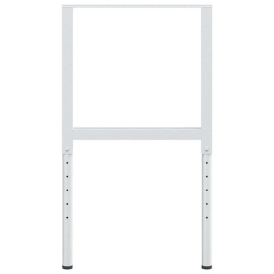 Harmaa säädettävät työpöydän rungot Vanuta 55x(69-95,5)cm (2kpl metalli)
