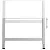 Harmaa säädettävät työpöydän rungot Vanuta 85x(69-95,5)cm (2kpl metalli)