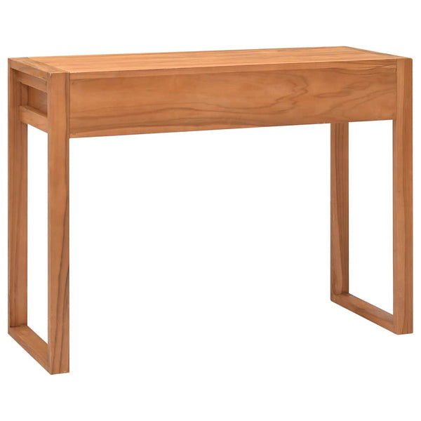 Kirjoituspöytä 2 vetolaatikolla 100x40x75 cm tiikki