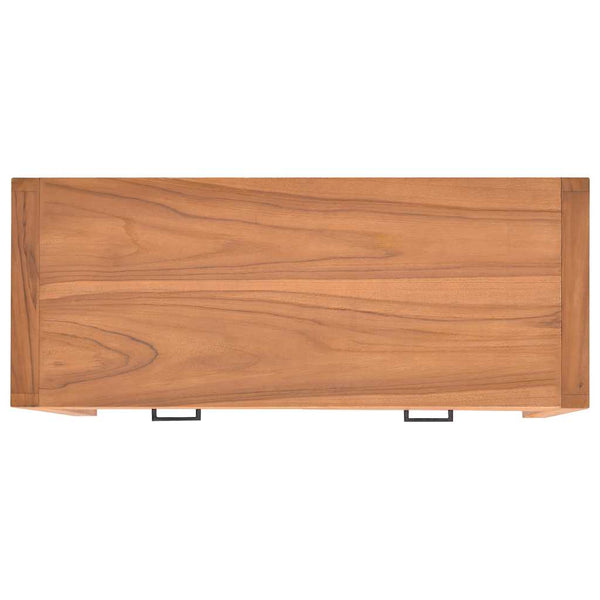 Kirjoituspöytä 2 vetolaatikolla 100x40x75 cm tiikki