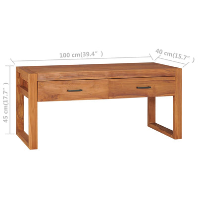 TV-taso 100x40x45 cm tiikki