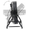 Teollisuuden rumputuuletin 60 cm 172,5 W musta