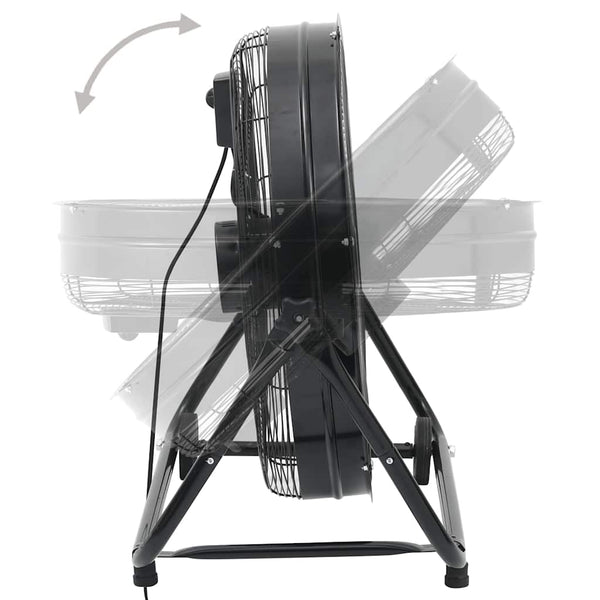 Teollisuuden rumputuuletin 60 cm 172,5 W musta