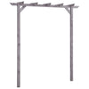 Puutarhan pergola harmaa 200x40x205 cm kyllästetty mänty