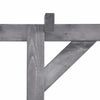 Puutarhan pergola harmaa 200x40x205 cm kyllästetty mänty