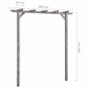 Puutarhan pergola harmaa 200x40x205 cm kyllästetty mänty