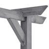 Puutarhan pergola harmaa 400x40x205 cm kyllästetty mänty