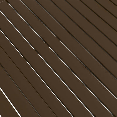 Puutarhapöytä ruskea 140x80x72 cm teräs