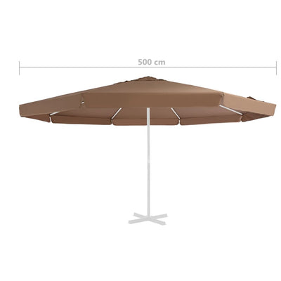 Aurinkovarjon vaihtokangas hiekka 500 cm
