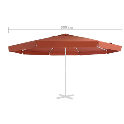 Aurinkovarjon vaihtokangas terrakotta 500 cm