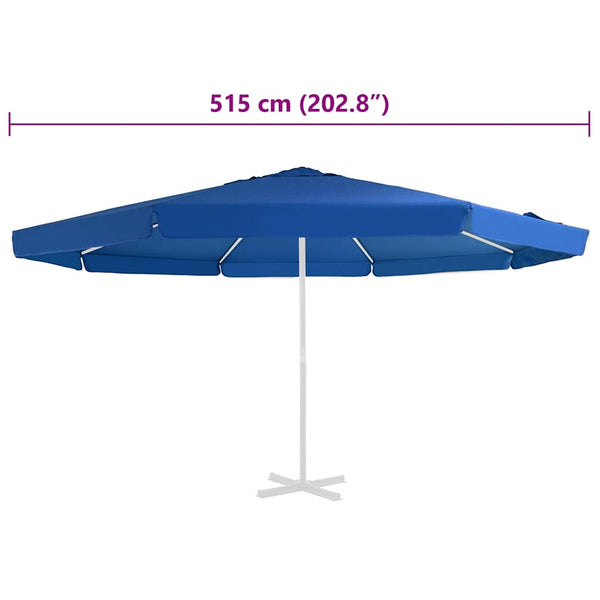 Aurinkovarjon vaihtokangas taivaansininen 515 cm