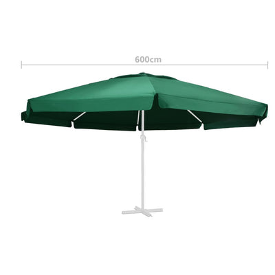Aurinkovarjon vaihtokangas vihreä 600 cm