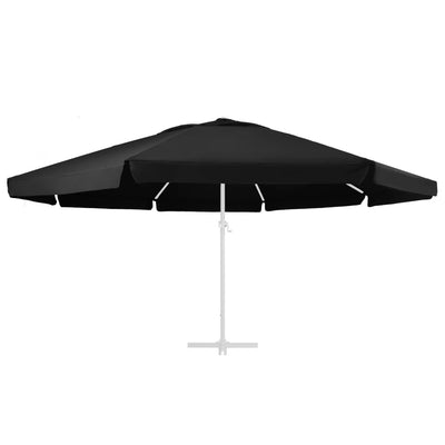 Aurinkovarjon vaihtokangas musta 600 cm