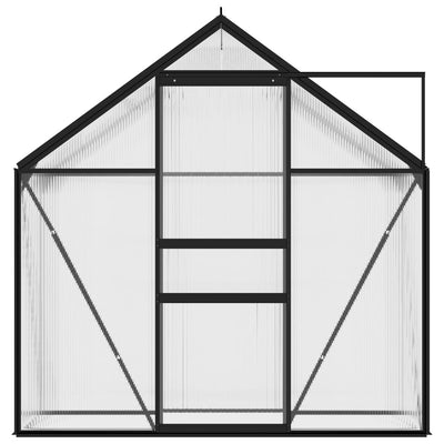 Kasvihuone antrasiitti alumiini 1,33 m²
