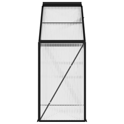 Kasvihuone antrasiitti alumiini 1,33 m²