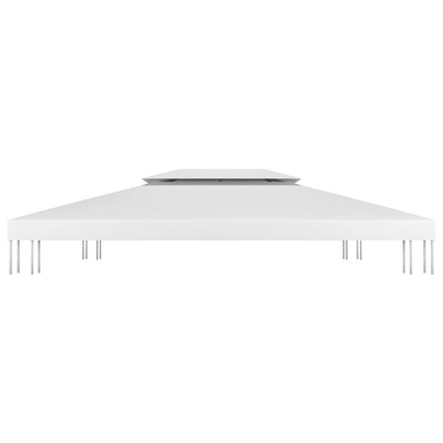 Valkoinen huvimajan katto Cicu 4x3 m (2-kerroksinen, 310 g/m²)