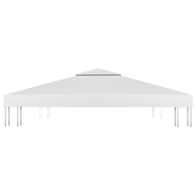 Valkoinen huvimajan katto Cicu 4x3 m (2-kerroksinen, 310 g/m²)