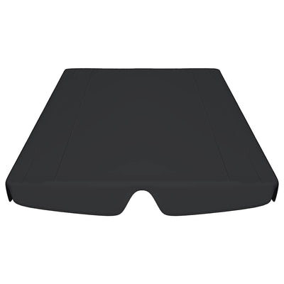 Musta vaihtokatos puutarhakeinuun Dermiza 188/168x145/110cm