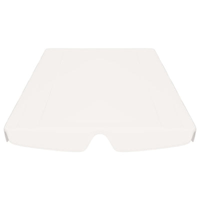 Valkoinen vaihtokatos puutarhakeinuun Dermiza 188/168x145/110cm