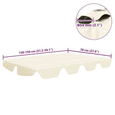 Kerma vaihtokatos puutarhakeinuun Dermiza 150/130x105/70cm
