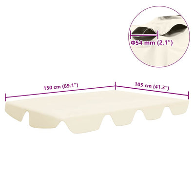 Kerma vaihtokatos puutarhakeinuun Dermiza 150/130x105/70cm