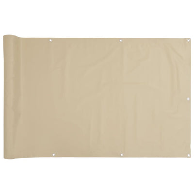Beige parvekkeen suoja Elvin 90x300cm (oxford kangas)