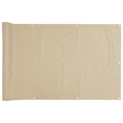 Parvekkeen suoja beige 120x500 cm Oxford kangas