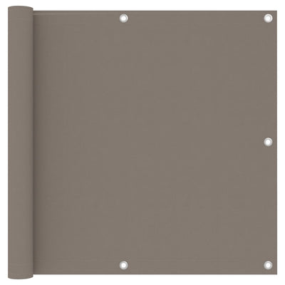 Parvekkeen suoja harmaanruskea 90x300 cm Oxford kangas