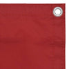 Parvekkeen suoja punainen 90x400 cm Oxford kangas