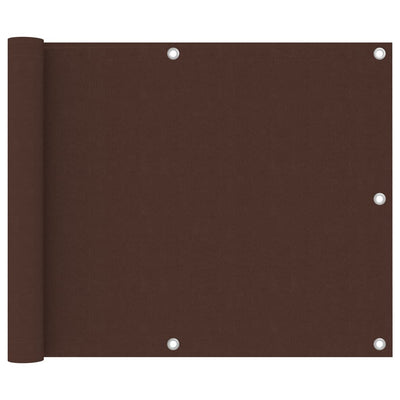 Parvekkeen suoja ruskea 75x600 cm Oxford kangas