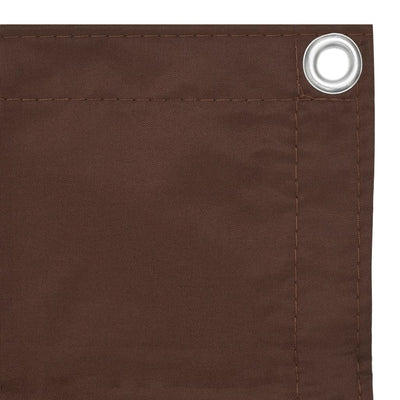 Parvekkeen suoja ruskea 75x600 cm Oxford kangas