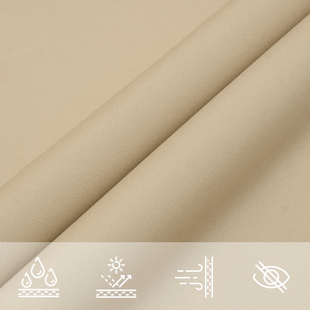 Aurinkopurje Oxford-kangas neliönmuotoinen 6x6 m beige