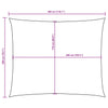 Aurinkopurje Oxford-kangas suorakaide 2x3 m beige