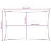 Aurinkopurje Oxford-kangas suorakaide 2x5 m beige