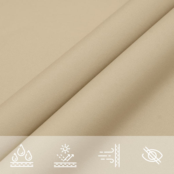Aurinkopurje Oxford-kangas suorakaide 2,5x5 m beige